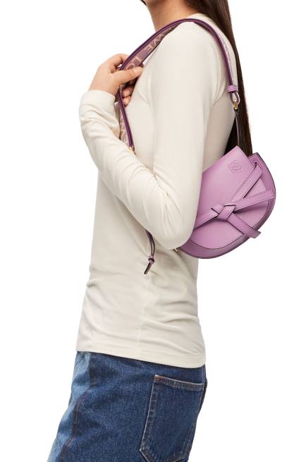 Guimauve Mini Gate Dual bag in soft calfskin and jacquard Loewe 84PR196 Women