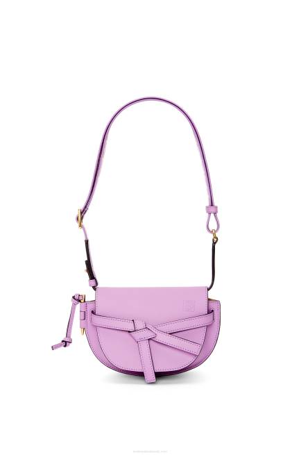 Guimauve Mini Gate Dual bag in soft calfskin and jacquard Loewe 84PR196 Women