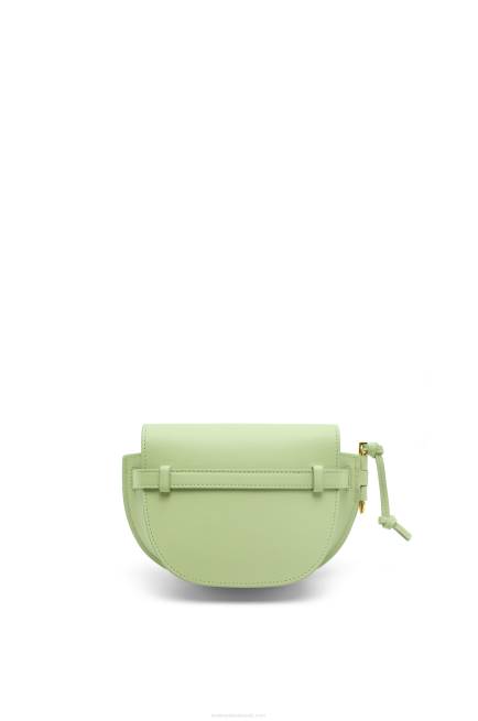 Light Pale Green Mini Gate Dual bag in soft calfskin and jacquard Loewe 84PR232 Women