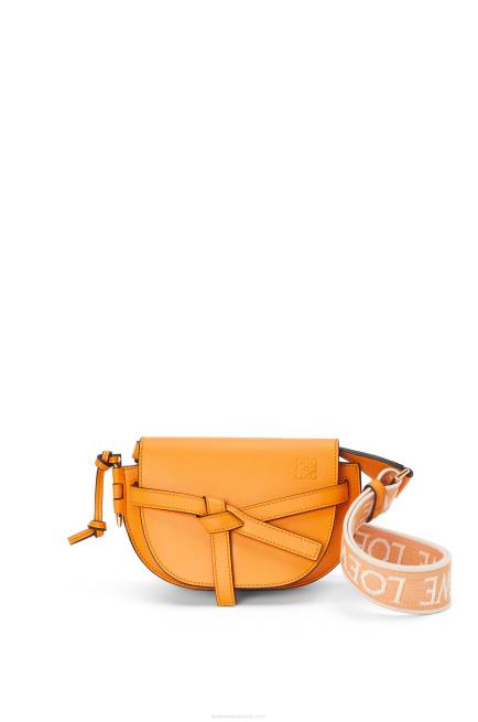 Mandarin Mini Gate Dual bag in soft calfskin and jacquard Loewe 84PR275 Women