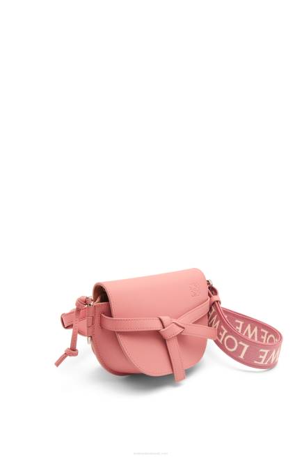 Peach Bloom Mini Gate Dual bag in soft calfskin and jacquard Loewe 84PR554 Women