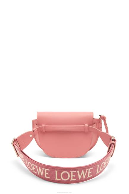 Peach Bloom Mini Gate Dual bag in soft calfskin and jacquard Loewe 84PR554 Women