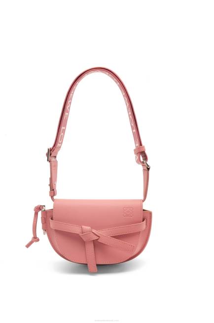 Peach Bloom Mini Gate Dual bag in soft calfskin and jacquard Loewe 84PR554 Women