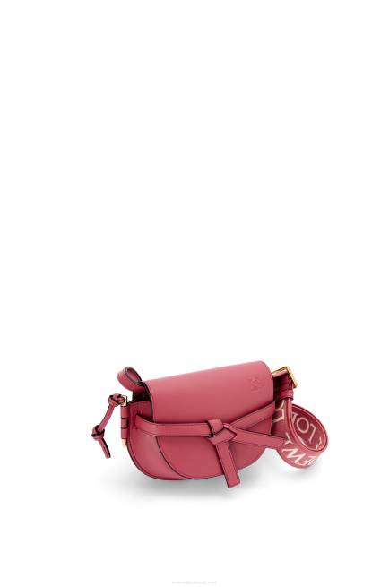 Plumrose Mini Gate Dual bag in soft calfskin and jacquard Loewe 84PR265 Women