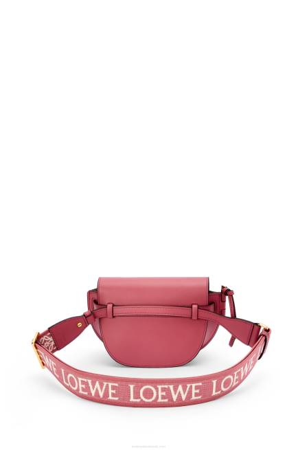 Plumrose Mini Gate Dual bag in soft calfskin and jacquard Loewe 84PR265 Women