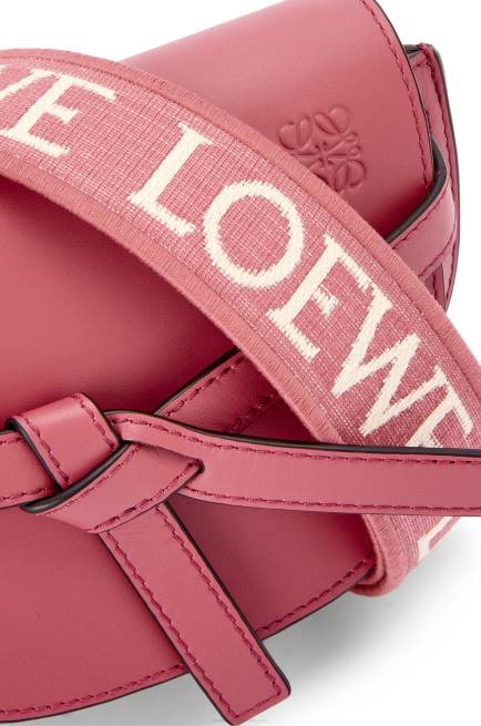 Plumrose Mini Gate Dual bag in soft calfskin and jacquard Loewe 84PR265 Women