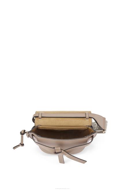 Sand Mini Gate Dual bag in soft calfskin and jacquard Loewe 84PR218 Women