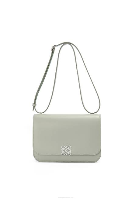 Ash Grey Goya bag in silk calfskin Loewe 84PR507 Women