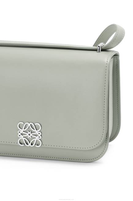 Ash Grey Goya bag in silk calfskin Loewe 84PR507 Women