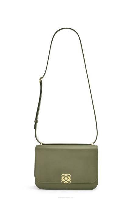 Avocado Green Goya bag in silk calfskin Loewe 84PR301 Women