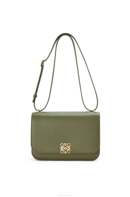 Avocado Green Goya bag in silk calfskin Loewe 84PR301 Women