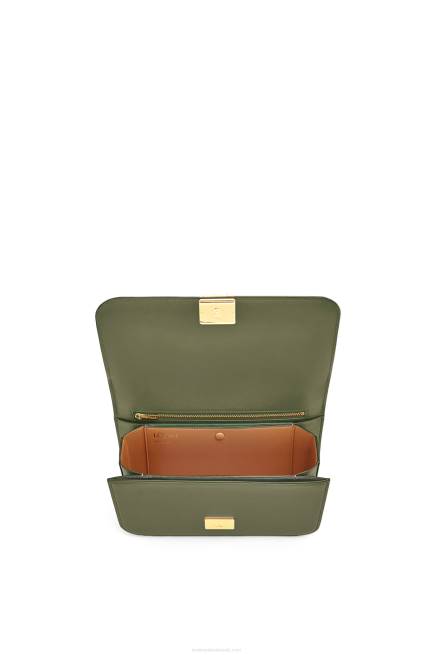 Avocado Green Goya bag in silk calfskin Loewe 84PR301 Women