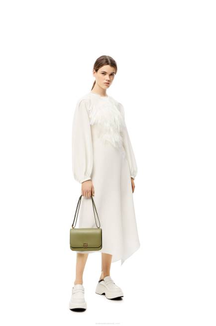 Avocado Green Goya bag in silk calfskin Loewe 84PR301 Women