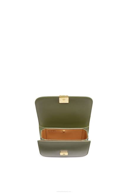 Avocado Green Small Goya bag in silk calfskin Loewe 84PR307 Women