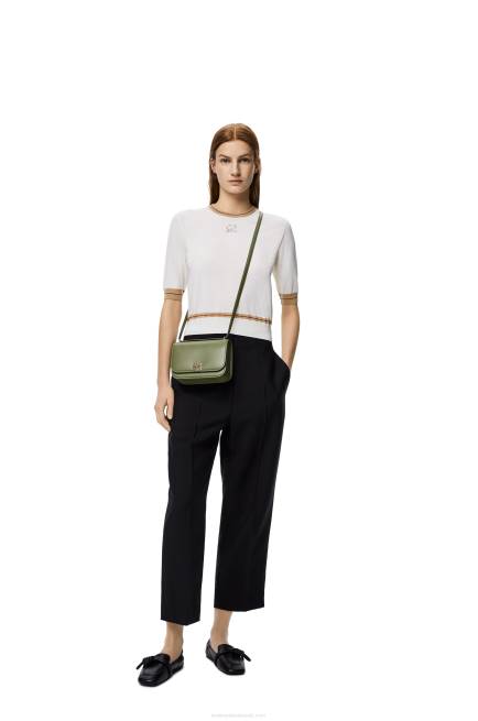 Avocado Green Small Goya bag in silk calfskin Loewe 84PR307 Women