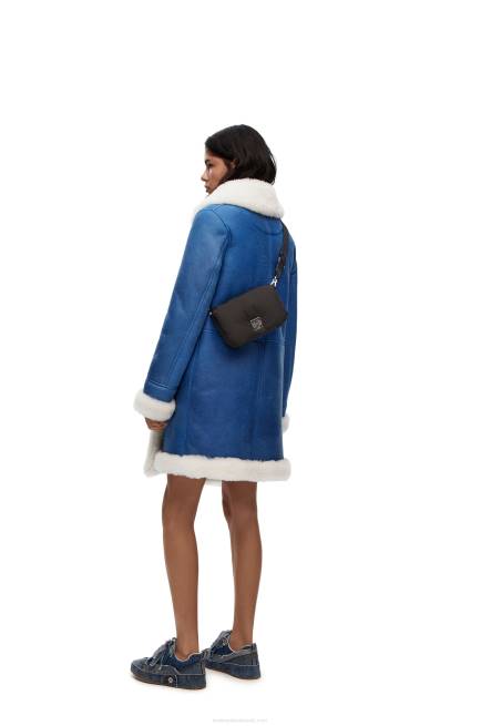 Black Mini Puffer Goya bag in nylon Loewe 84PR311 Women
