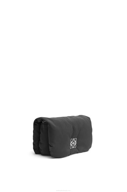 Black Mini Puffer Goya bag in nylon Loewe 84PR311 Women