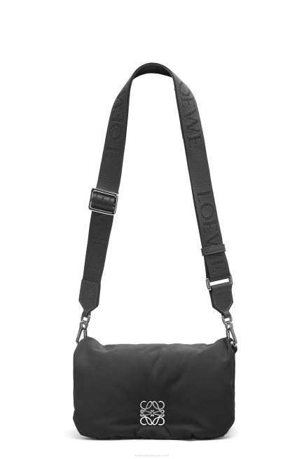 Black Mini Puffer Goya bag in nylon Loewe 84PR311 Women
