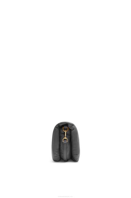 Black Mini Puffer Goya bag in shiny nappa lambskin Loewe 84PR413 Women