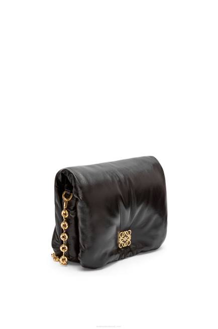 Black Puffer Goya bag in shiny nappa lambskin Loewe 84PR385 Women