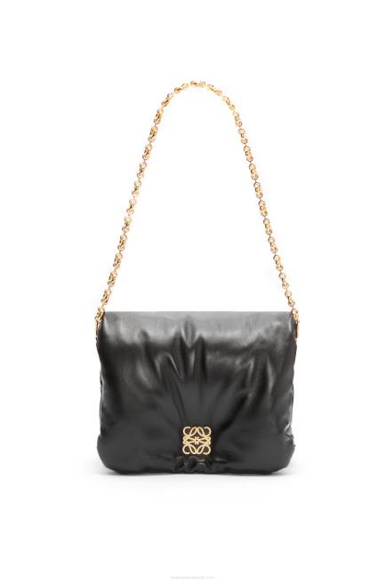 Black Puffer Goya bag in shiny nappa lambskin Loewe 84PR385 Women