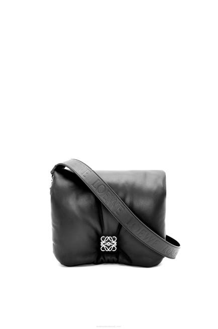 Black Puffer Goya bag in shiny nappa lambskin Loewe 84PR385 Women