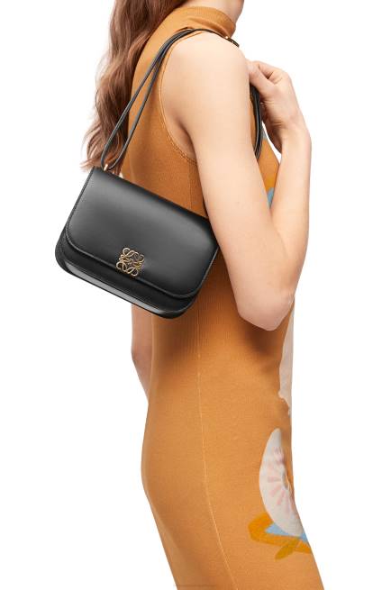 Black Small Goya bag in silk calfskin Loewe 84PR269 Women