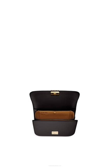 Black Small Goya bag in silk calfskin Loewe 84PR269 Women