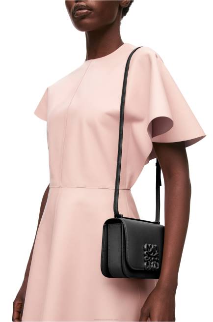Black Small Goya bag in silk calfskin Loewe 84PR456 Women