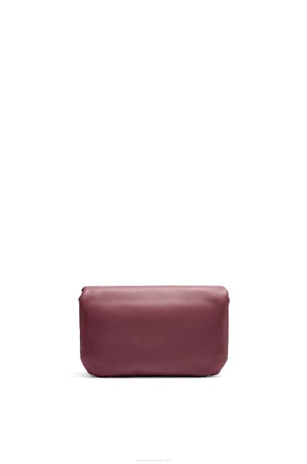Burgundy Mini Puffer Goya bag in shiny nappa lambskin Loewe 84PR251 Women