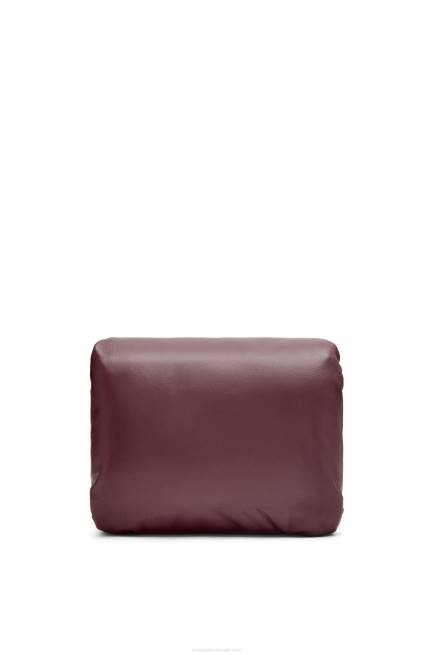 Burgundy Puffer Goya bag in shiny nappa lambskin Loewe 84PR416 Women