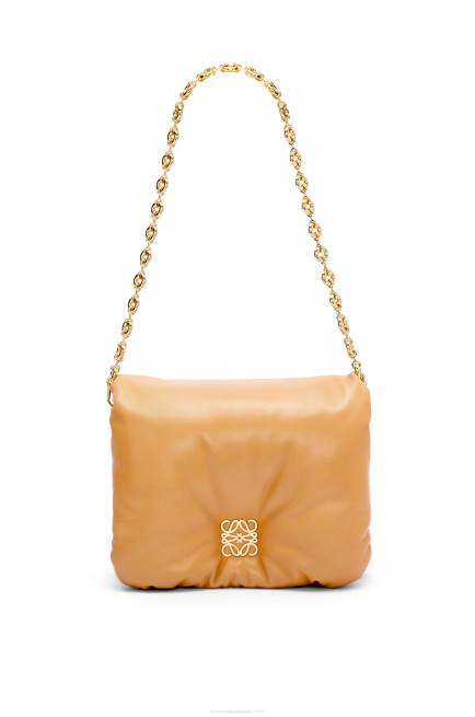 Camel Puffer Goya bag in shiny nappa lambskin Loewe 84PR387 Women