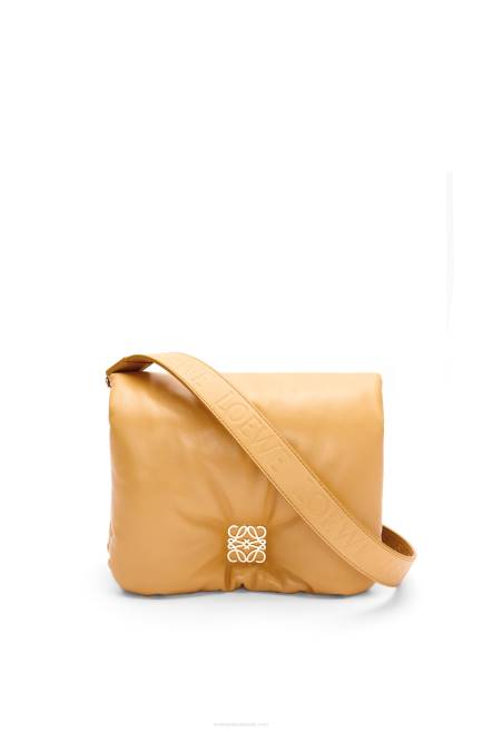 Camel Puffer Goya bag in shiny nappa lambskin Loewe 84PR387 Women