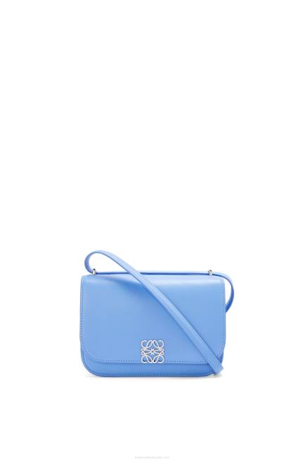 Celestine Blue Small Goya bag in silk calfskin Loewe 84PR508 Women