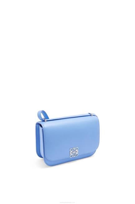 Celestine Blue Small Goya bag in silk calfskin Loewe 84PR508 Women
