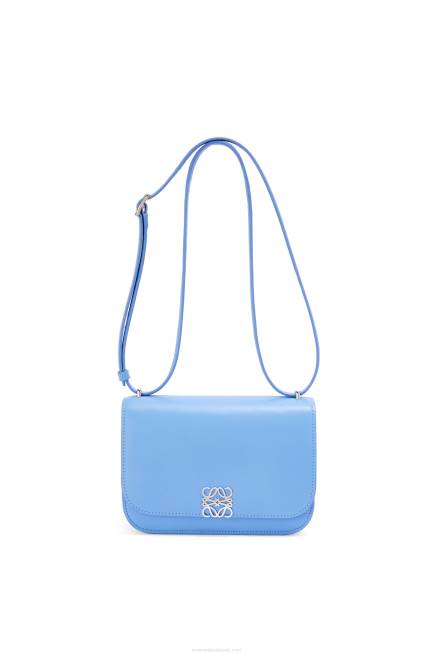 Celestine Blue Small Goya bag in silk calfskin Loewe 84PR508 Women