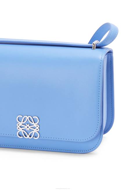 Celestine Blue Small Goya bag in silk calfskin Loewe 84PR508 Women