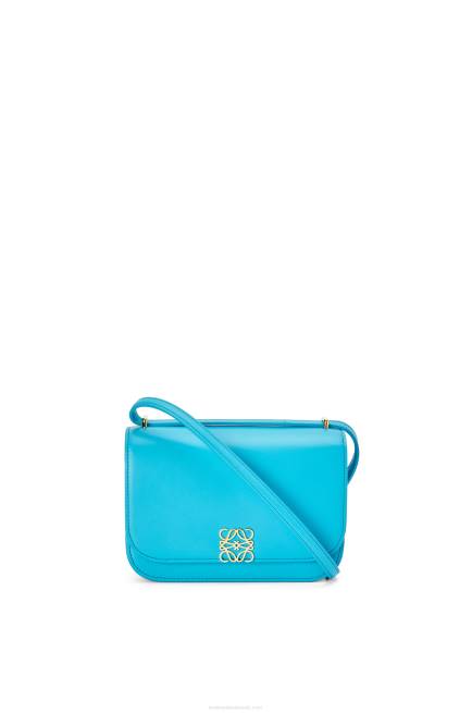 Cyan Small Goya bag in silk calfskin Loewe 84PR309 Women