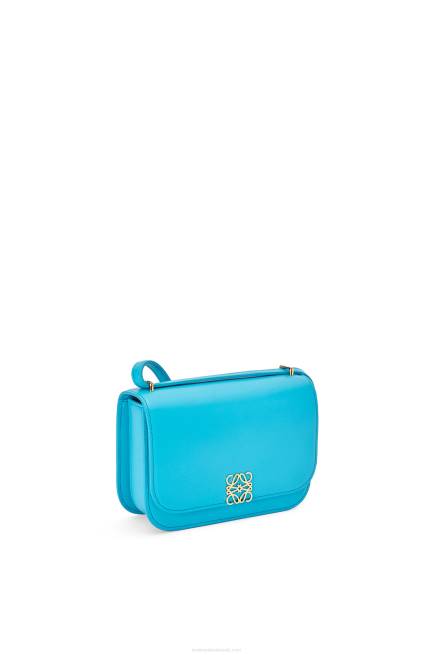 Cyan Small Goya bag in silk calfskin Loewe 84PR309 Women