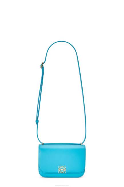Cyan Small Goya bag in silk calfskin Loewe 84PR309 Women