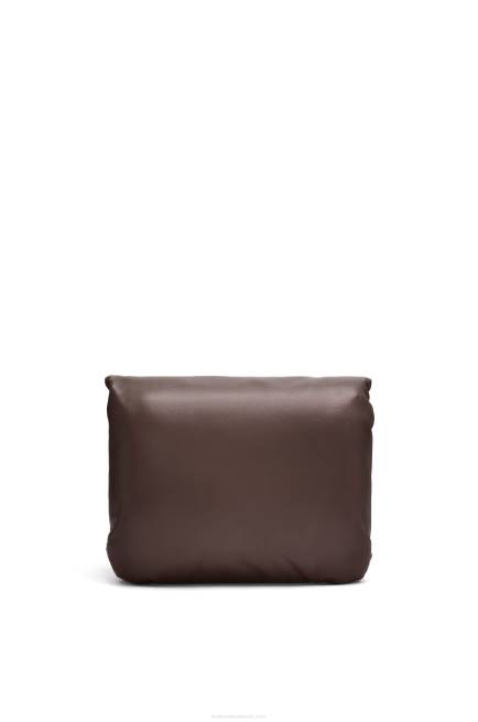 Dark Chocolate Puffer Goya bag in shiny nappa lambskin Loewe 84PR383 Women