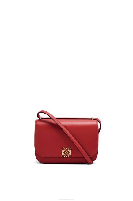 Deep Red Small Goya bag in silk calfskin Loewe 84PR308 Women