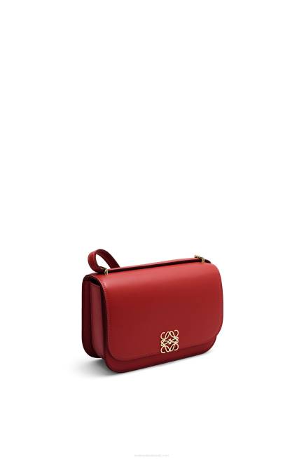 Deep Red Small Goya bag in silk calfskin Loewe 84PR308 Women