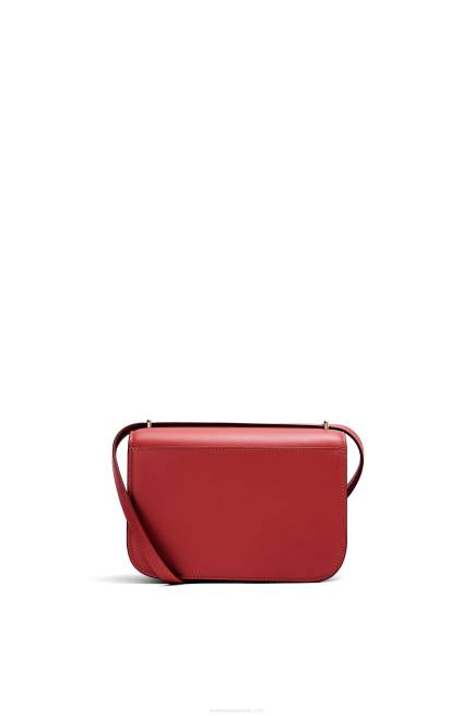 Deep Red Small Goya bag in silk calfskin Loewe 84PR308 Women