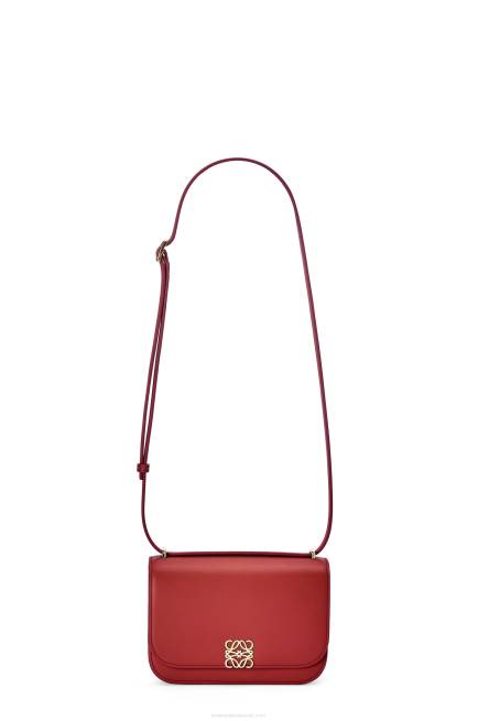 Deep Red Small Goya bag in silk calfskin Loewe 84PR308 Women