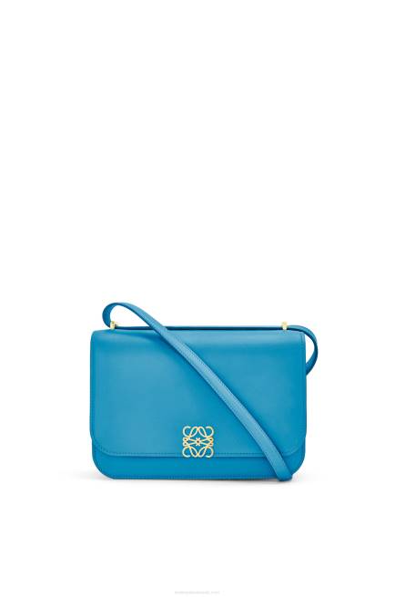 Lagoon Blue Goya bag in silk calfskin Loewe 84PR495 Women