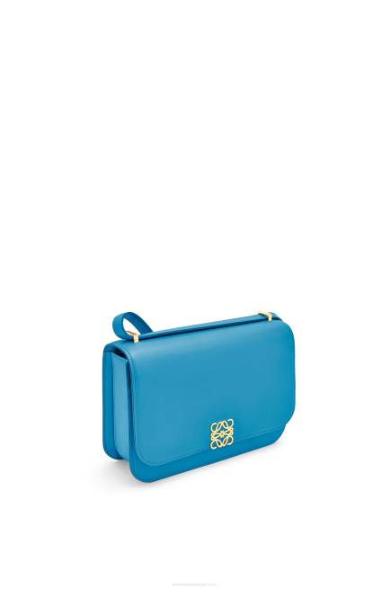 Lagoon Blue Goya bag in silk calfskin Loewe 84PR495 Women