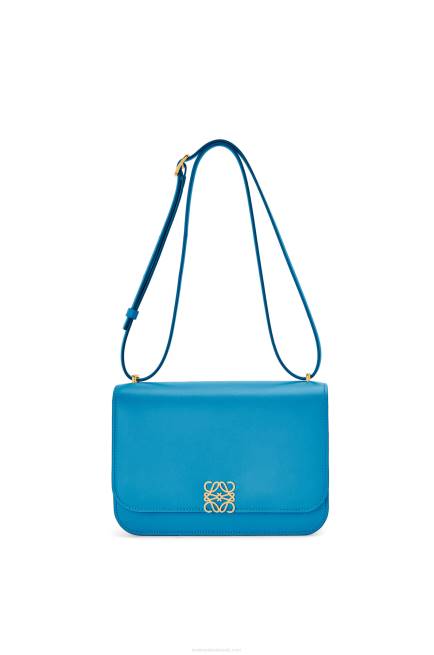 Lagoon Blue Goya bag in silk calfskin Loewe 84PR495 Women