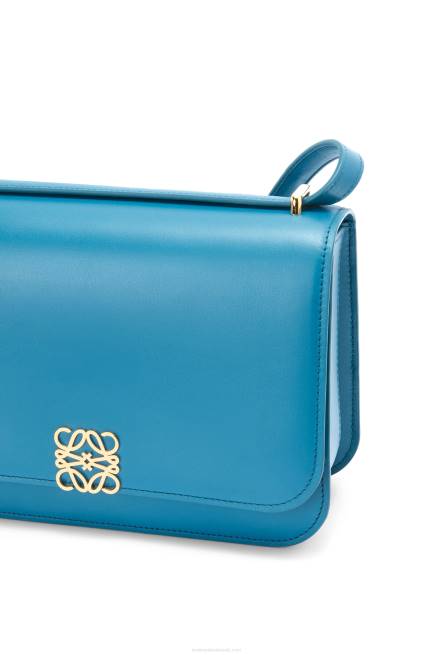 Lagoon Blue Goya bag in silk calfskin Loewe 84PR495 Women