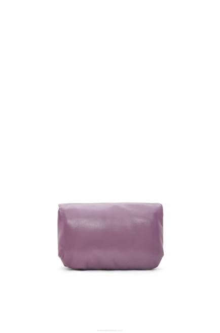Lavander Mini Puffer Goya bag in shiny nappa lambskin Loewe 84PR322 Women